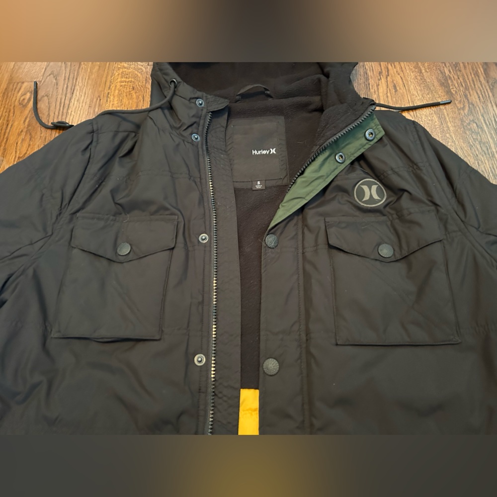 Men’s Small Hurley Black Winter Coat